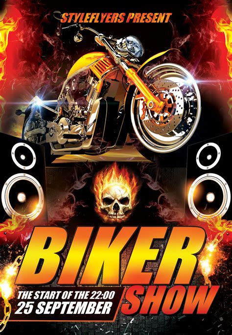 Motorcycle Flyer Template